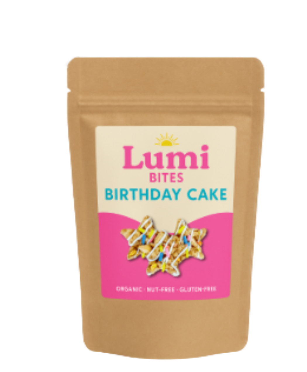 Lumi Bites Birthday Cake pouch